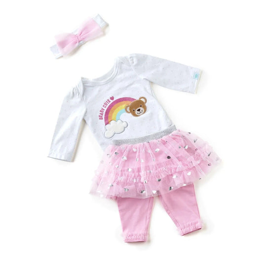 Pink Baby Tutu Outfit - Size 6 Months | Build-A-Bear® - US 7087