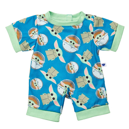 Happy Hugs Teddy Bear with Star Wars Grogu™ Sleeper &amp; Slippers Gift Set | Build-A-Bear® - US 3024
