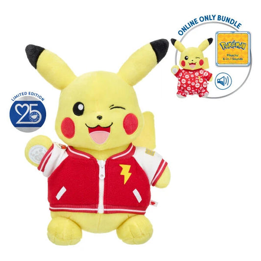 Build-A-Bear 25th Celebration Pokémon Pikachu Plush Bundle - US 3184