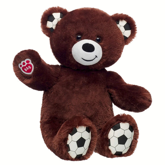 Let's Goal Bear Red Soccer Uniform Gift Set | Build-A-Bear - US 4860