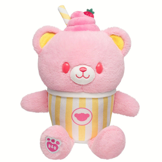 Strawberry Lemonade Bear Slushie Plushie  w/ Lei | BAB - US 1506