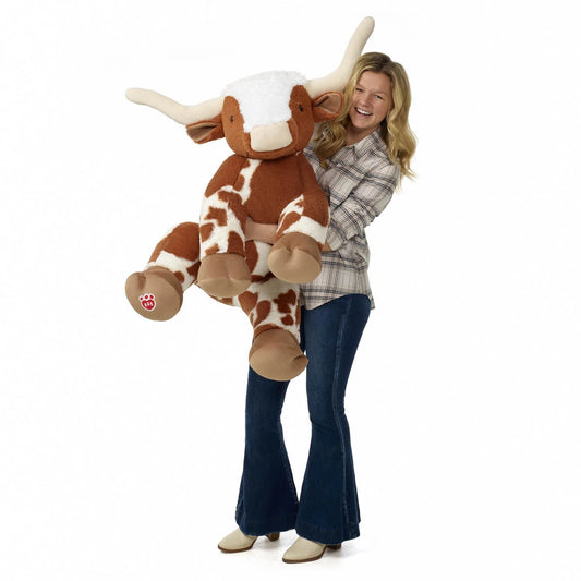Giant Longhorn Cow Stuffed Animal | Build-A-Bear® - US 6239