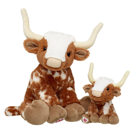 Longhorn Cow Stuffed Animal &amp; Mini Beans Gift Set | Build-A-Bear® - US 1042