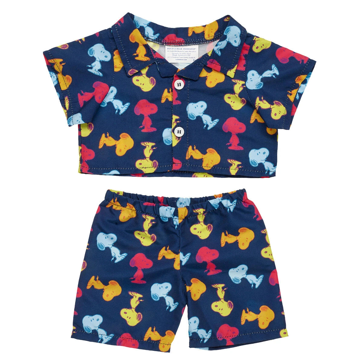 Timeless Teddy Bear &amp; Peanuts® Snoopy Pajamas | Build-A-Bear® - US 6002